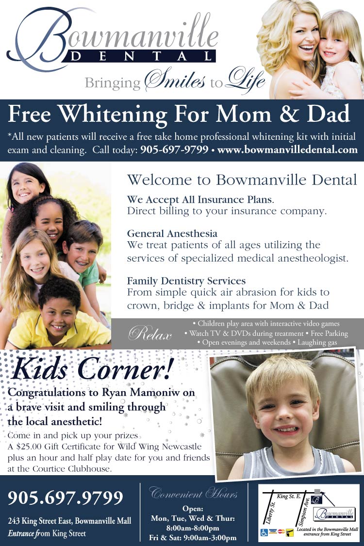 Kids Corner Winner at Bowmanville Dental
