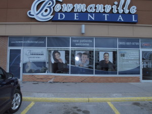car drives in to bowmanville dental at the bowmanville mall 2