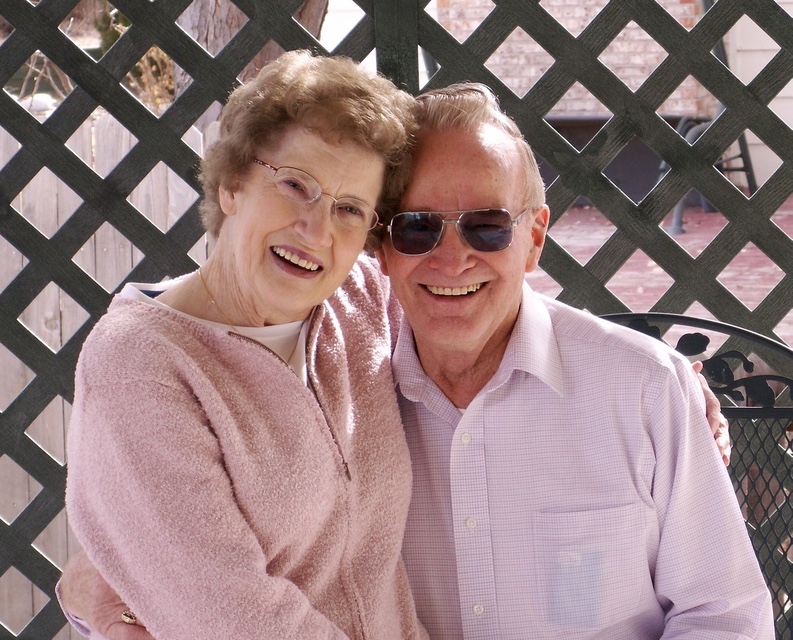 healthy older couple smiling
